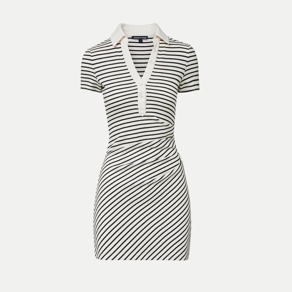 Lanier Striped Polo Mini Dress